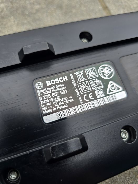 Bateria Akumulator BOSCH POWERPACK 500Wh na bagażnik 254 cykle 83% spr