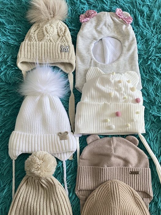 Шапки дитячі, весняні шапочки, шапки для дівчинки теплі