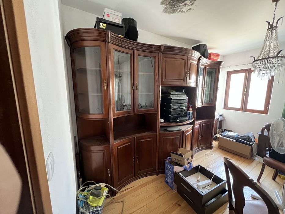 Mobília de Sala de Jantar Clássica em Madeira Maciça