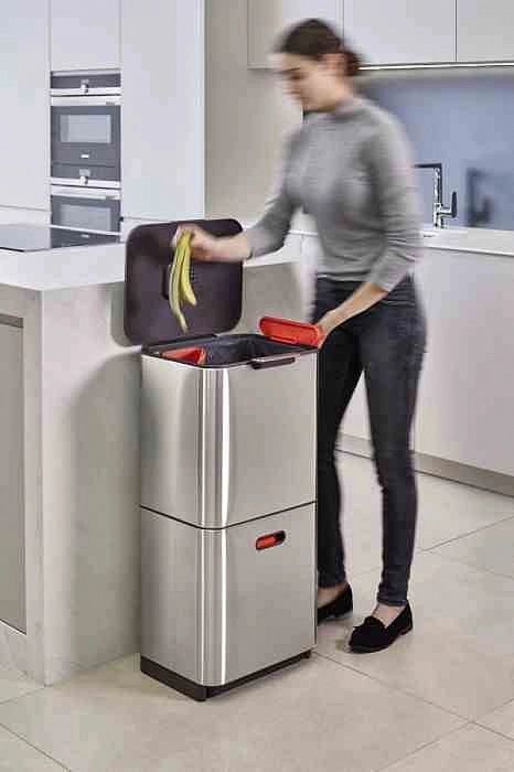 Kosz do segregacji 60l Totem Max, stal / Joseph Joseph