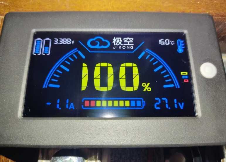 Jikong JK-B1A8S10P smart BMS lifepo4 LiFePO4 Li-ion LTO Дисплей 3.2"