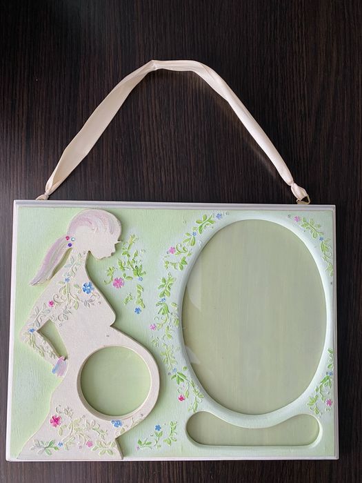 Фоторамка для беременной для вагітної, рамка для фото для узи