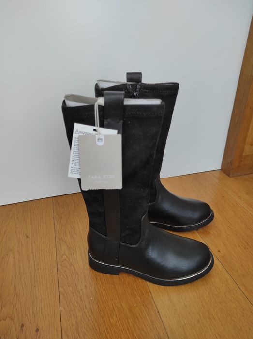 27 NOWE Zara kozaki kozaczki czarne buty jesienne buciki sztyblety