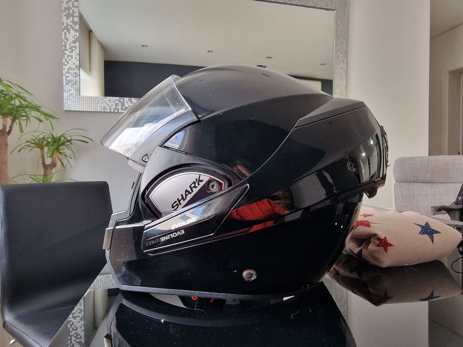 Capacete shark evoline 3 séries +extras Tam. M