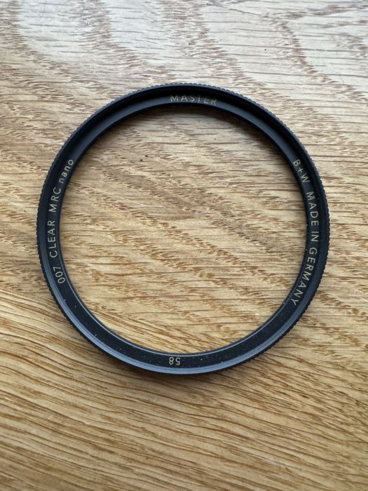 Filtr B+W 007 CLEAR MRC nano Master 58mm Idealny stan