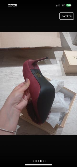 Borodowe szpilki nowe