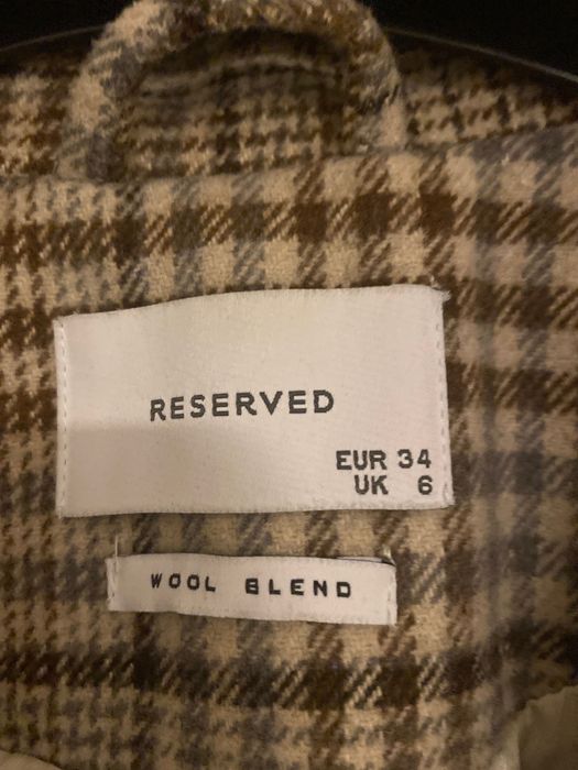 Płaszcz w kratę Reserved
