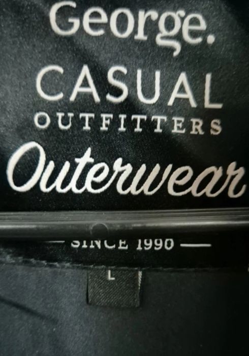 George Casual kurtka pikowana czarna rozm. L