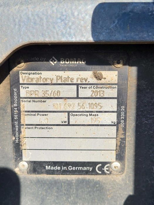 Zagęszczarka Bomag BPR 35/60