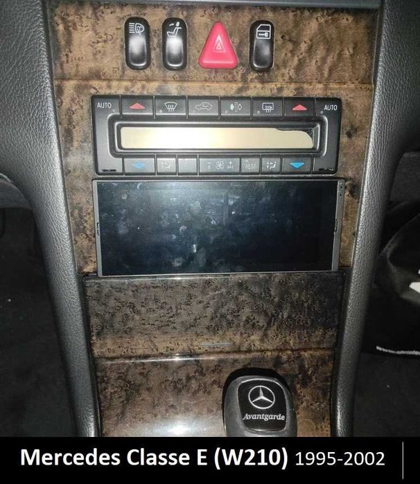 Rádio 1DIN 6.7" • MERCEDES • W202 W124 W210 R170 W140 • Android