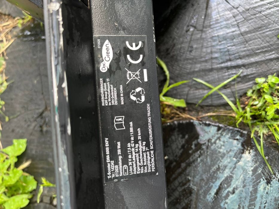 Електросамокат E-Scooter EWA 6000 EKFV