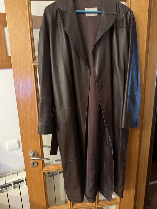 Casaco de pele comprido