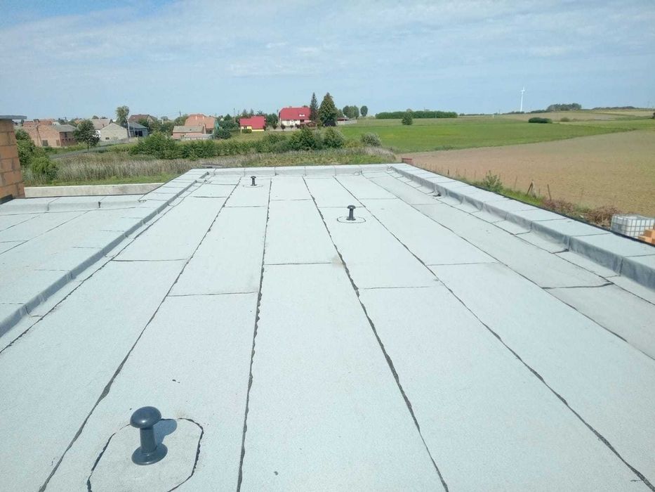 Dekarz zgrzewanie papy płaski dach styropapa usługi dekarskie