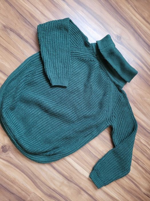 Sweterek butelkowa zieleń XS