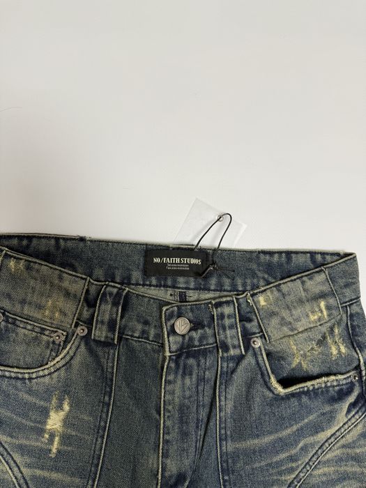 джинсы штаны No faith Studios Blue jeans acne studios rick owens