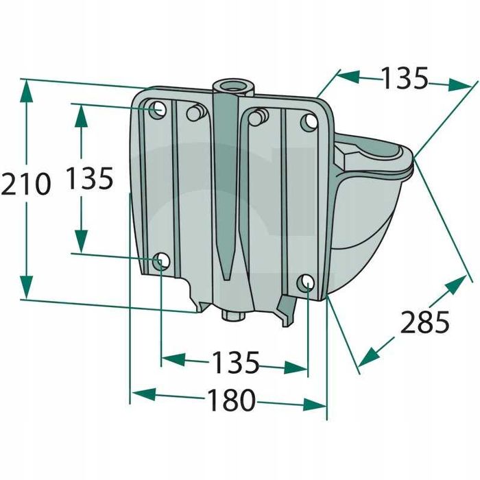 Poidło miskowe podgrzewane Model 46 80W 24V , SUEVIA