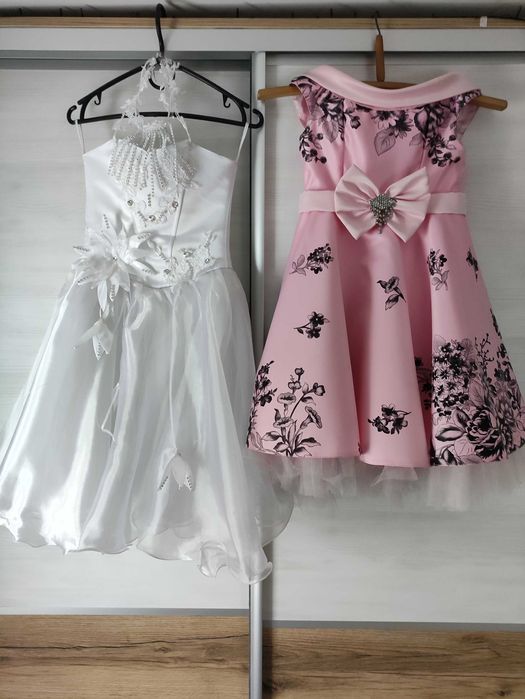 белое платье на утренник Снежинка