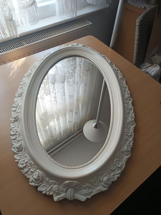 Lustro ceramiczne owalne