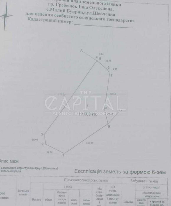 Продаж земельної ділянки,  Миронівський район