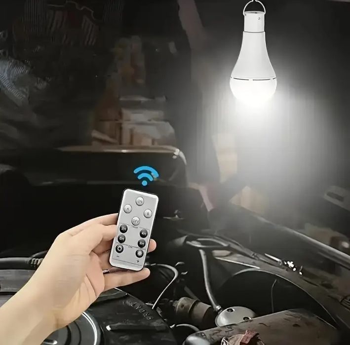 2 pack de lampada + painel solar + comando