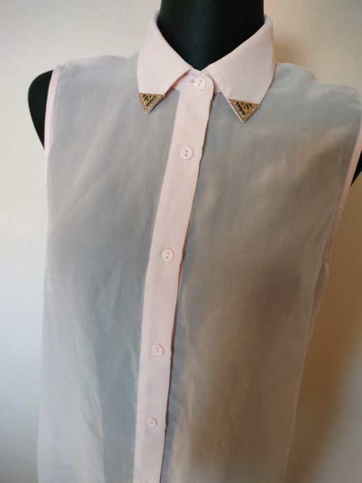 Różowa koszula na ramiączkach S