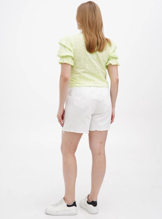 Белые котоновые шорты р.L