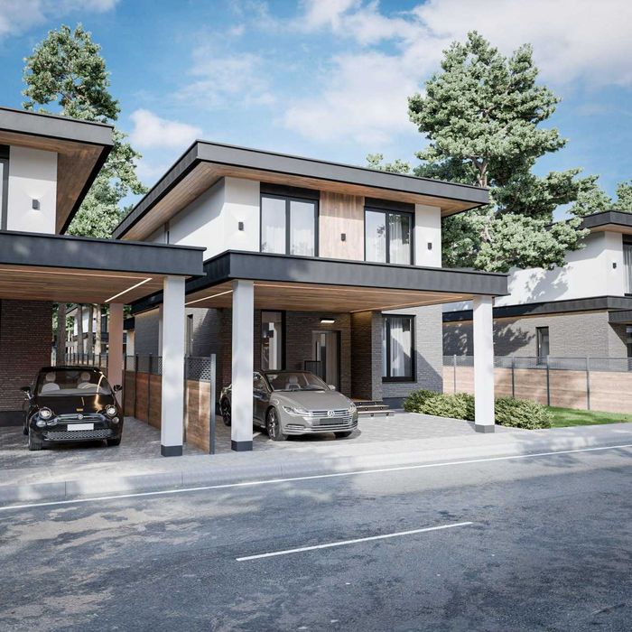 Сучасний Двоповерховий Будинок 150м2 та 5 соток у с. Білогородка