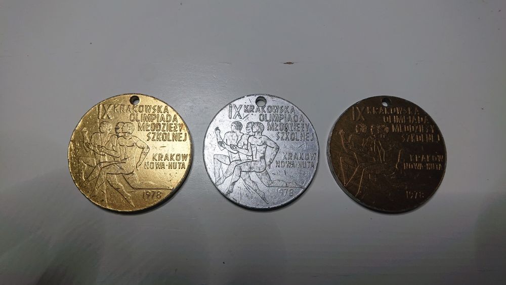 Medale Olimpiada Szkolna Kraków PRL