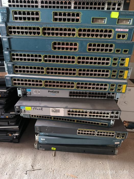 Cisco обладнання комутатори та маршрутизатори