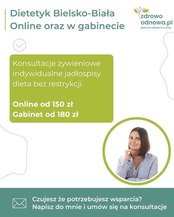 Dietetyk Bielsko-Biała | konsultacje w gabinecie oraz online