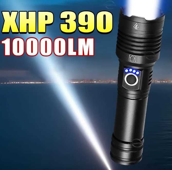 XHP390 супер фонарик USB