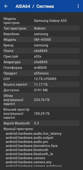 Смартфон Самсунг А55 12/256