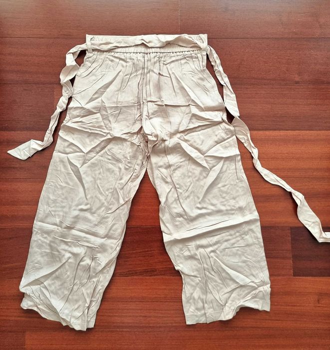 Cullotes rosa claras Primark 100% viscose, tamanho 34 - nunca usadas