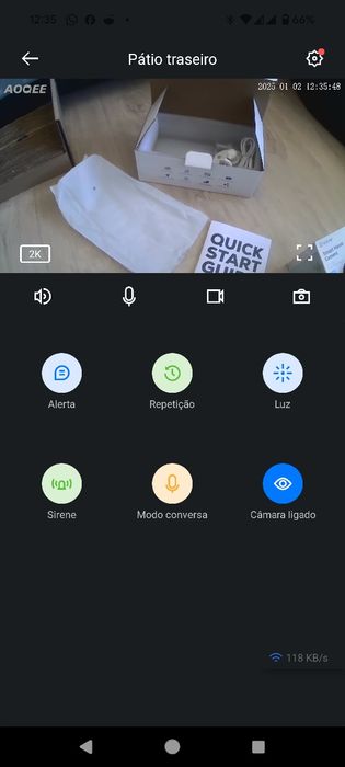 Câmera de vigilância en. solar, bateria, painel integrado, WiFi - NOVA
