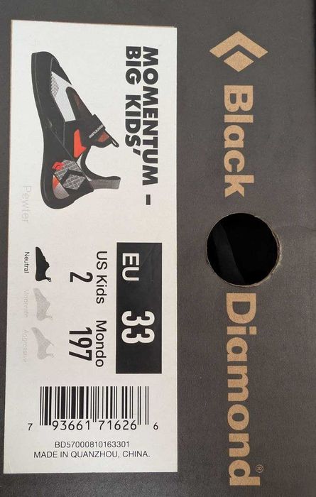 Buty wspinaczkowe dziecięce Black Diamond Momentum, r. 33 EU