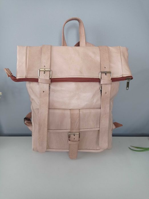 Piękny plecak ze skóry naturalnej. Hand made!
