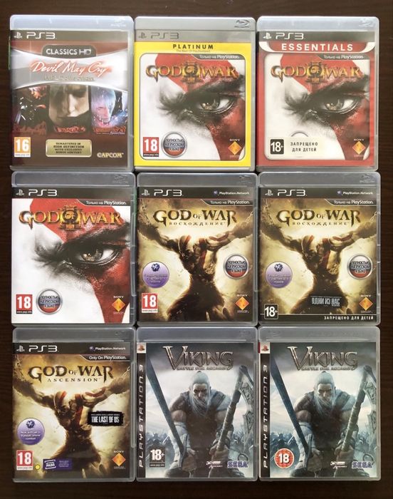 Sony PS3:God of War Восхождение, Devol May Cry Saboteur Castlevania Aloni in the Dark Inferno, Prototype Дурная Репутация Dead Space Spec Ops The Line