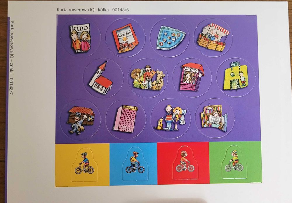 Gra Edukacyjna "Karta Rowerowa"  KOMPLETNA BDB
