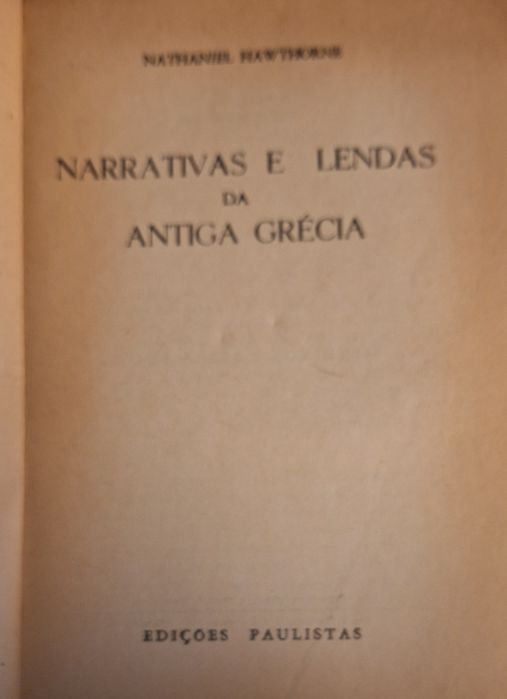 Narrarivas e lendas da antiga Grécia Anos 60
