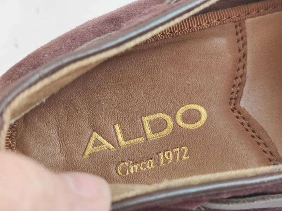 - Aldo - Zamszowe buty, loafersy r. 42