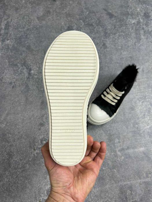 Rick Owens DRKSHDW Fur Ramones jumbo lace laces кеди кросівки