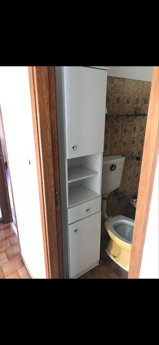 Móvel de Casa de Banho Vertical / Armário Coluna Branco