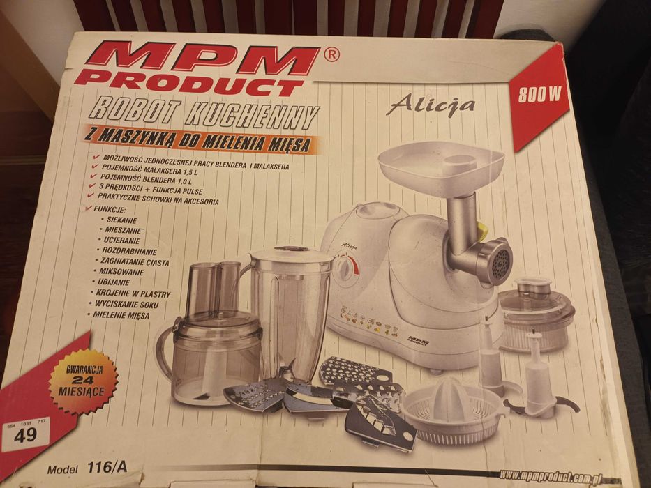 Robot Kuchenny MPM Alicja części nowe akcesoria