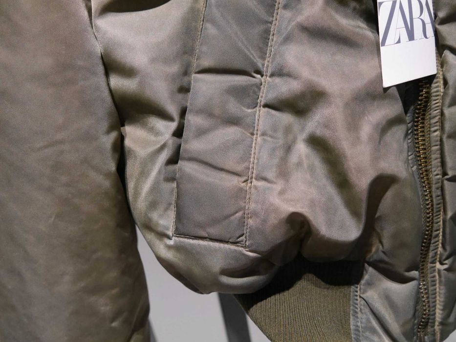 Zara piękna kurtka bomberka futerko nowa 34 XS