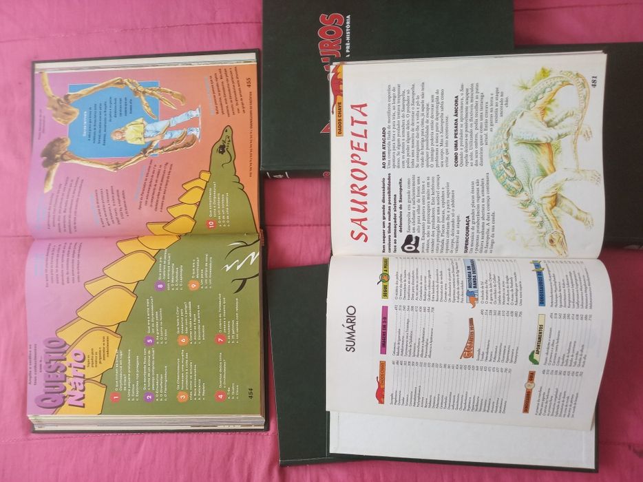 5 Volumes DINOSSAUROS ( Completa ) lote ouro