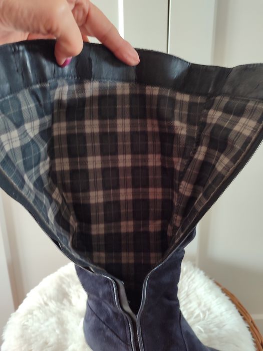 Kozaki czarne na obcasie