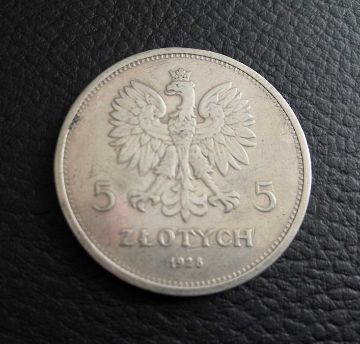5 zł Nike 1928 rok srebro oryginał
