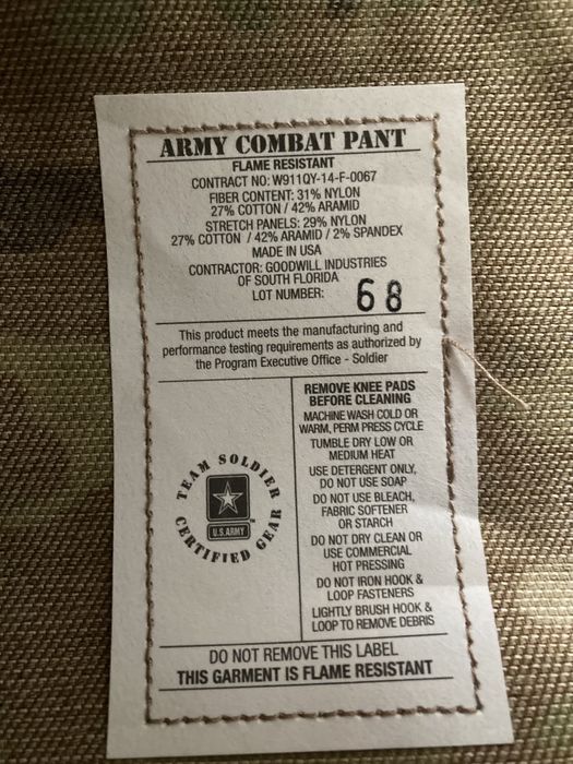 Бойові штани Army FR OCP Multicam Combat Pants S M L XL