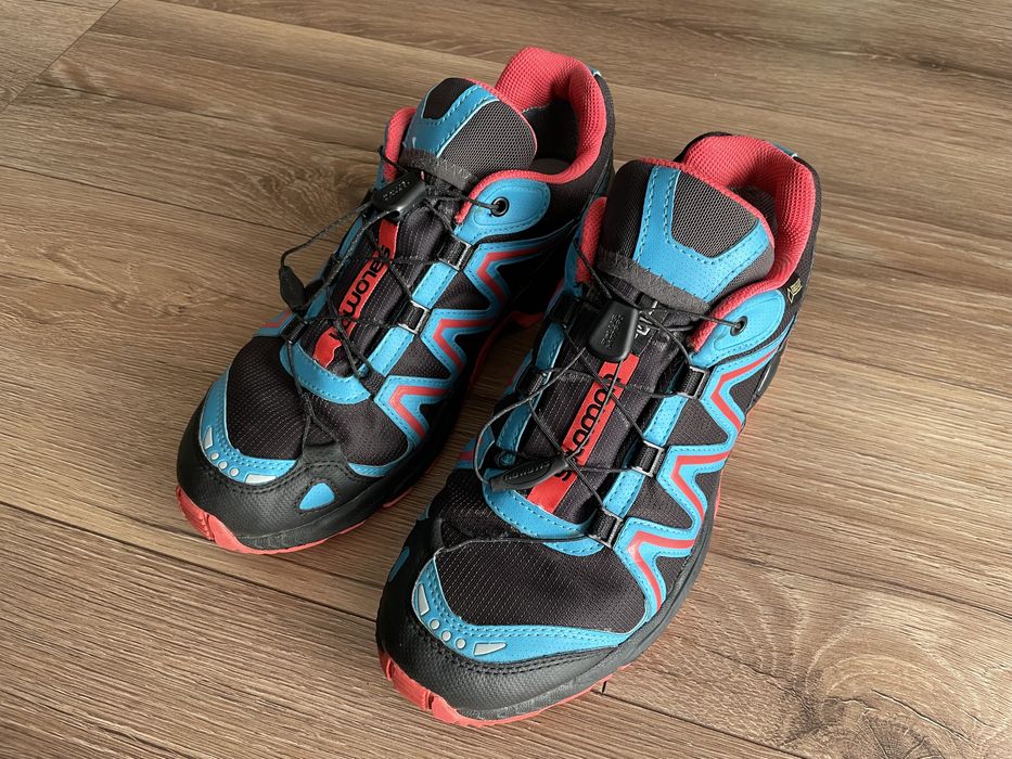 Buty do biegania Salomon Voltara GTX Autobhan Boss Blue Papaya r. 40