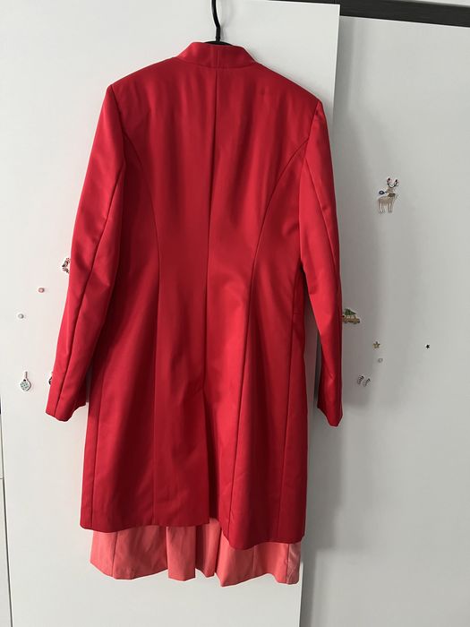 Komplet sukienka + plaszcz Ryłko r.38